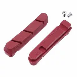 Ricambio Pattini Strada Jagwire Pro S Umido Per SRAM E Shimano Rosso