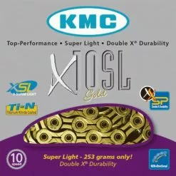 Catena KMC X10SL Gold 114 Maglie 10 VelocitÃ