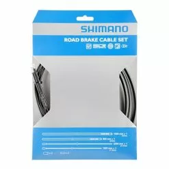 Set Di Cavi Per Freno Strada Shimano Con Rivestimento Sil-Tec Nero
