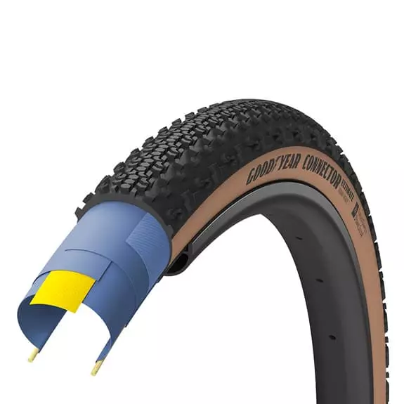 Copertone Goodyear Connector Ultimate Tubeless Ready Nero Marrone 1 Copertone Goodyear Connector Ultimate Tubeless Ready Nero Marrone