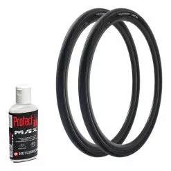 Set Da 2 Copertoni Hutchinson Overide 700x35 Tubeless + Liquido Antiforature Protect Air Max 120ml