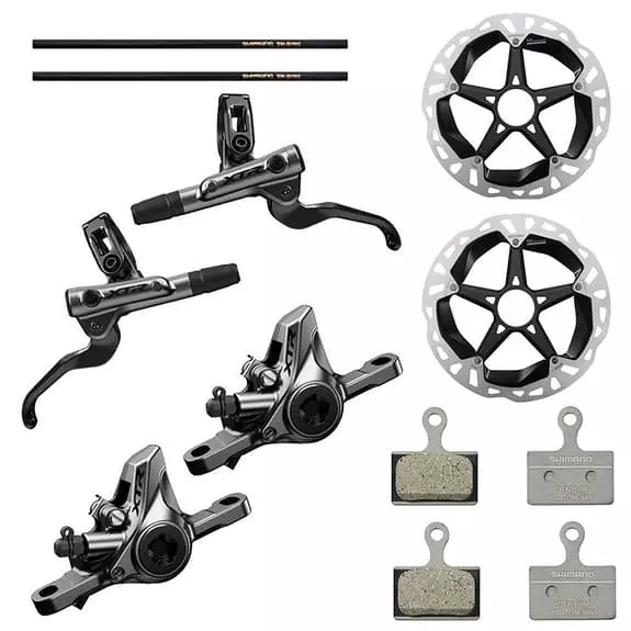 Kit Freni A Disco Idrico Shimano XTR M9100 + Disco Center Lock 1 Kit Freni A Disco Idrico Shimano XTR M9100 + Disco Center Lock