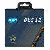 Catena KMC DLC12 12V 126 Maglie Nero Arancione