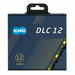 Catena KMC DLC12 12V 126 Maglie Nero Giallo