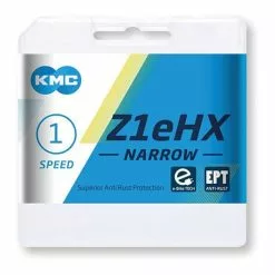 Catena KMC Z1 EHX EPT 1/2X3/32 1V 128 Maglie Grigio