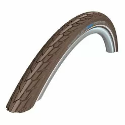 Copertoncino Rigido Schwalbe Road Cruiser 28x1.75 GreenCompound K-Guard TwinSkin Riflettente Marrone